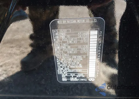 2023 Infiniti Qx50 Luxe from USA, damaged, VIN 3PCAJ5BA4PF107391